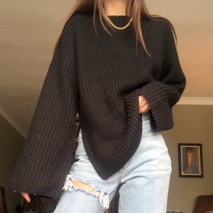 2 for 40$ Missguided wide arm black knit sweater